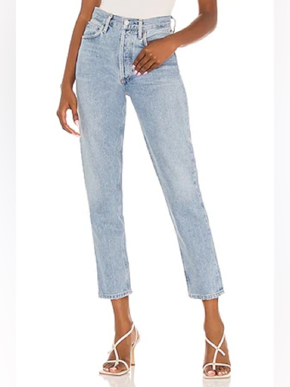 AGOLDE Fen High Rise Relaxed Tapered Jeans, Color: Quarrel (Size 25)
